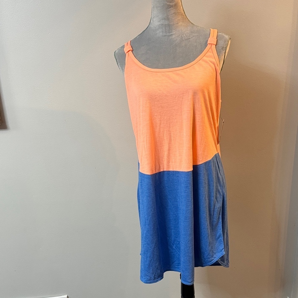 TYR Color Block Tank Top dress cover NWT XL